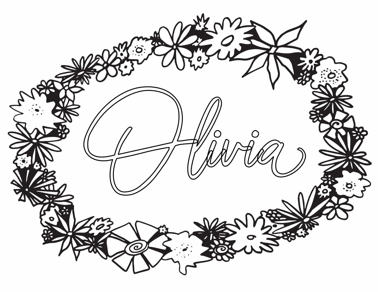 10 OLIVIA Coloring Pages Free Printables Stevie Doodles Free